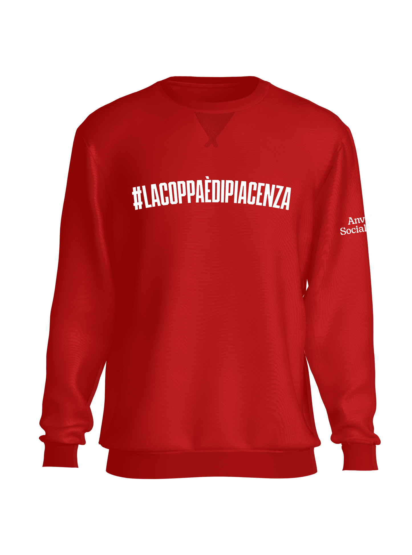 #lacoppaèdipiacenza - Felpa Rossa