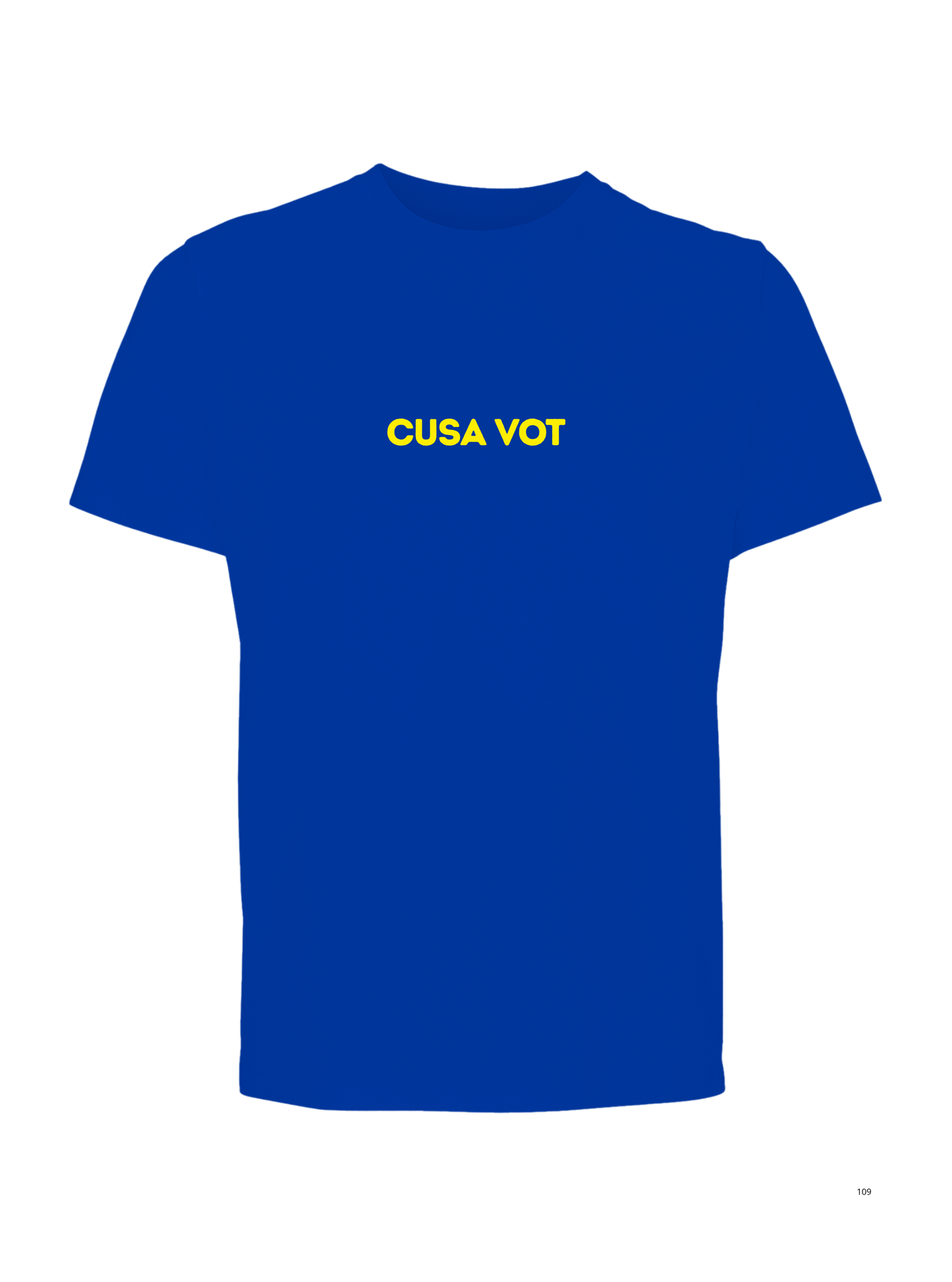 Cusa vot - T-shirt regular blu