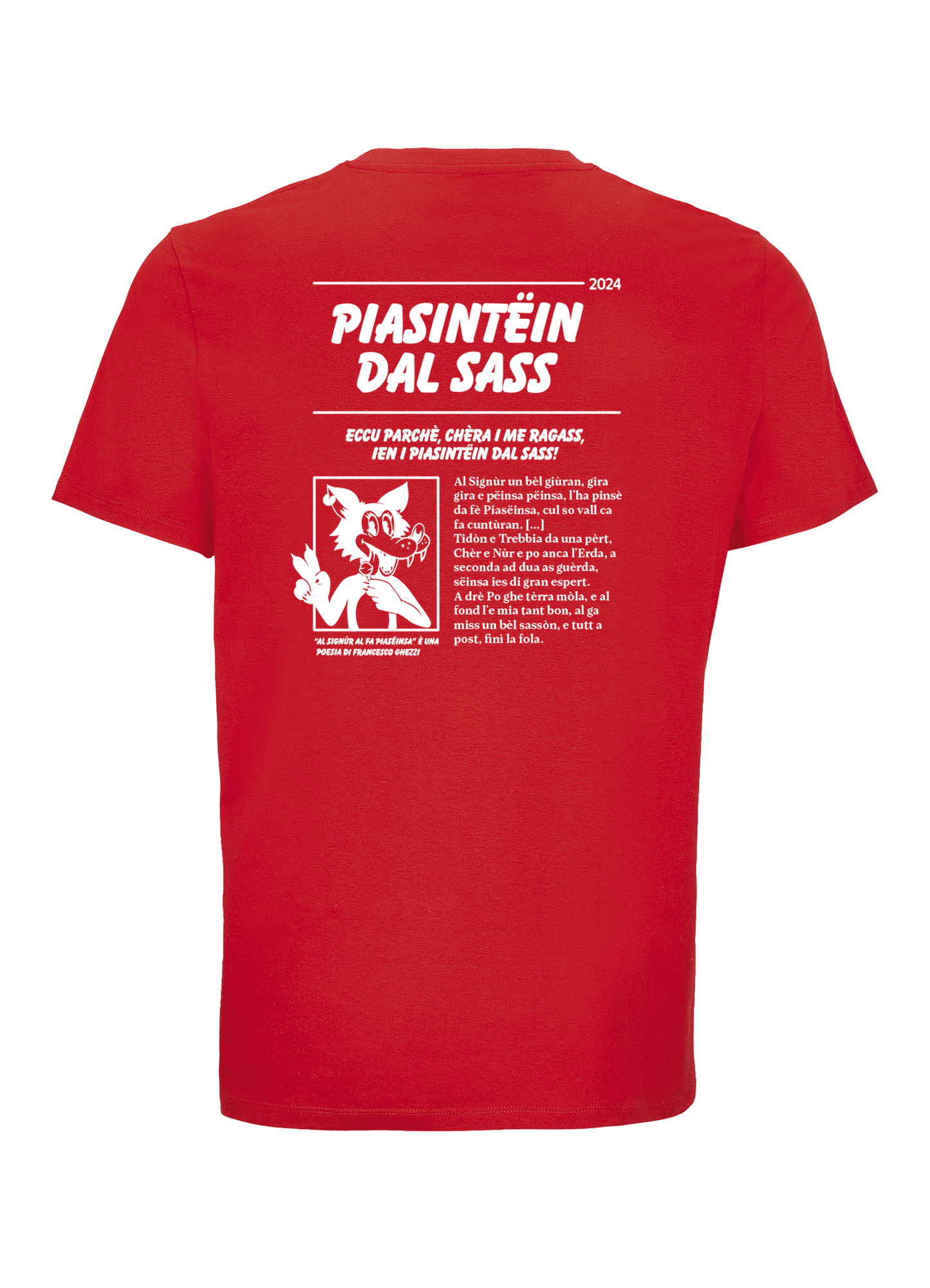 Piasintëin dal sass - T-Shirt Regular Rossa