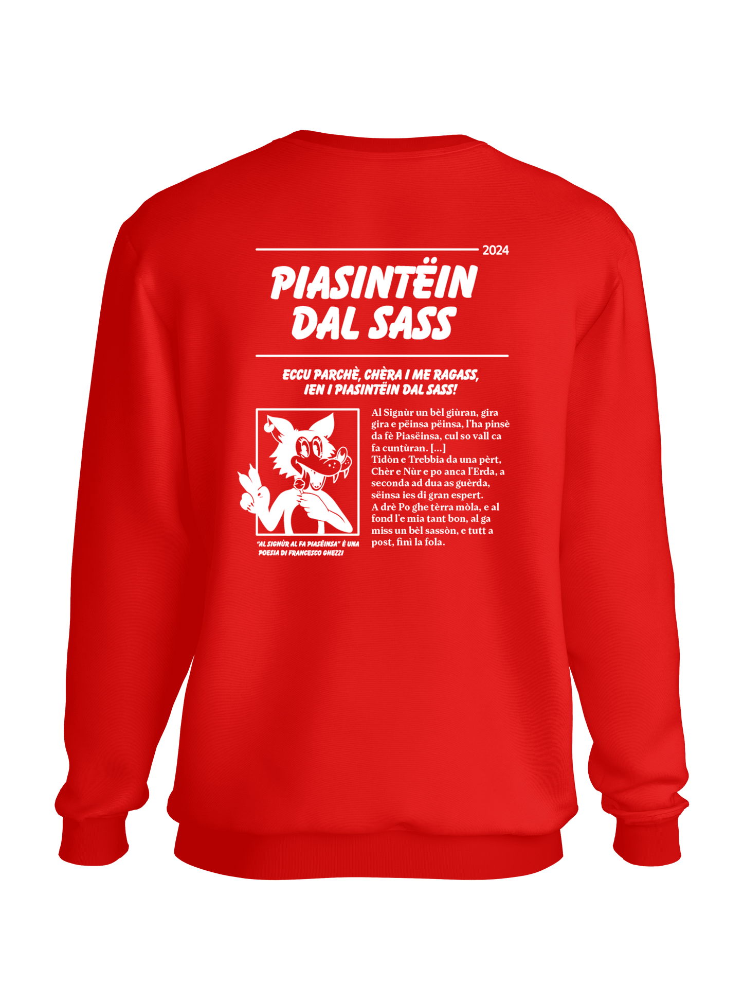 Piasintëin dal sass - Felpa Rossa