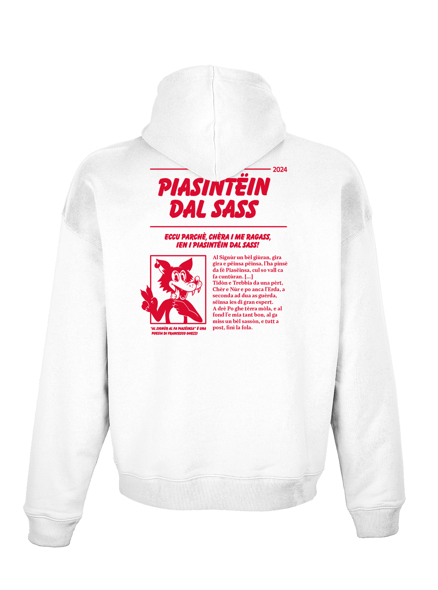 Piasintëin dal sass - Felpa con cappuccio