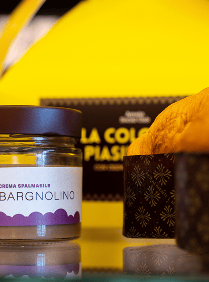Colomba Piacentina con crema al Bargnolino