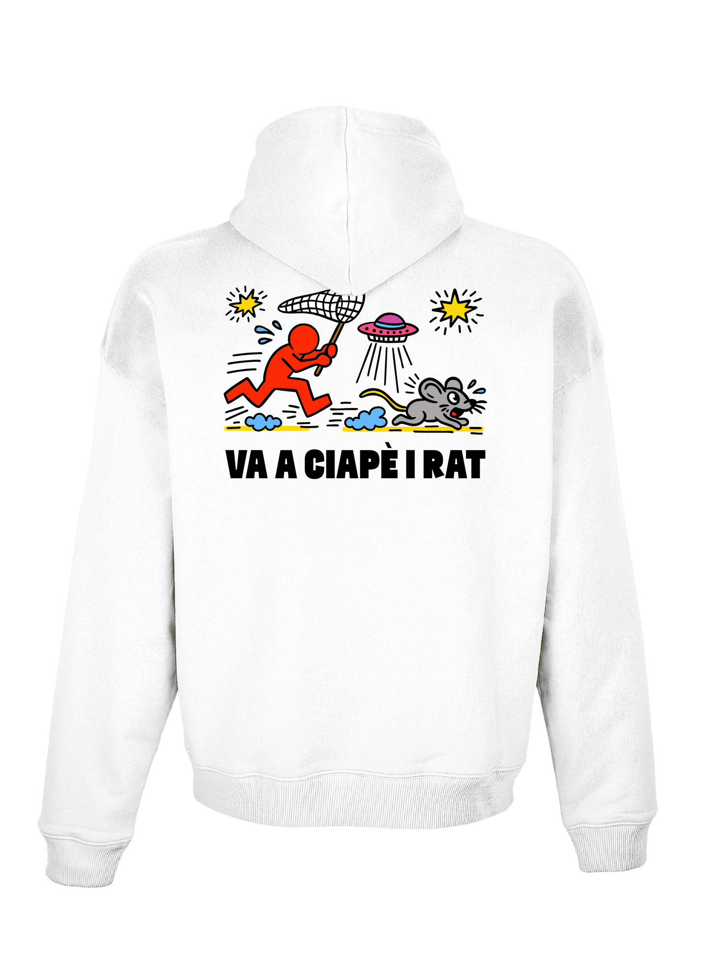 Va a ciapè i rat - Felpa con cappuccio