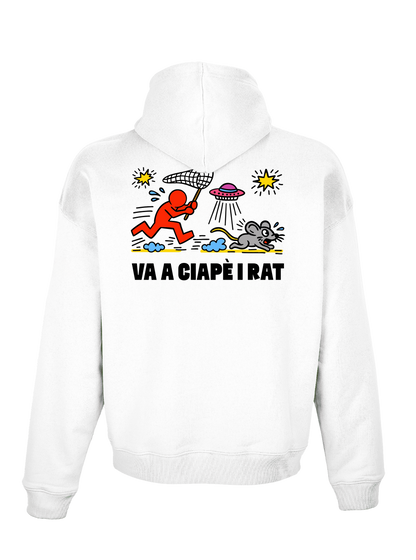 Va a ciapè i rat - Felpa con cappuccio