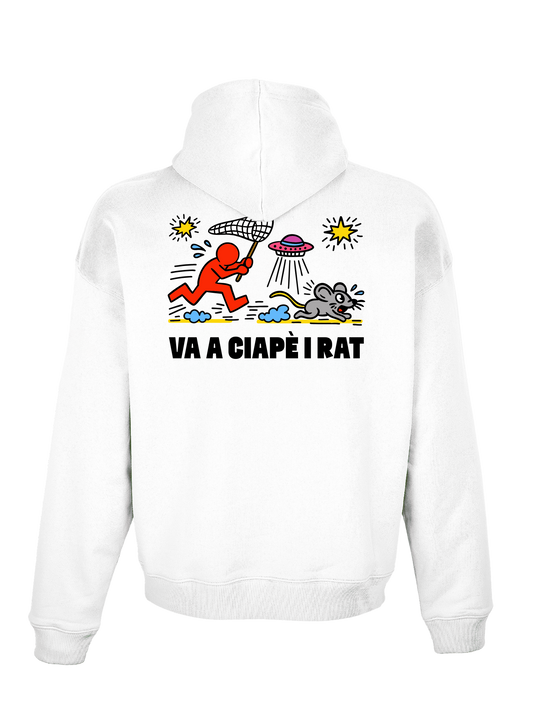 Va a ciapè i rat - Felpa con cappuccio