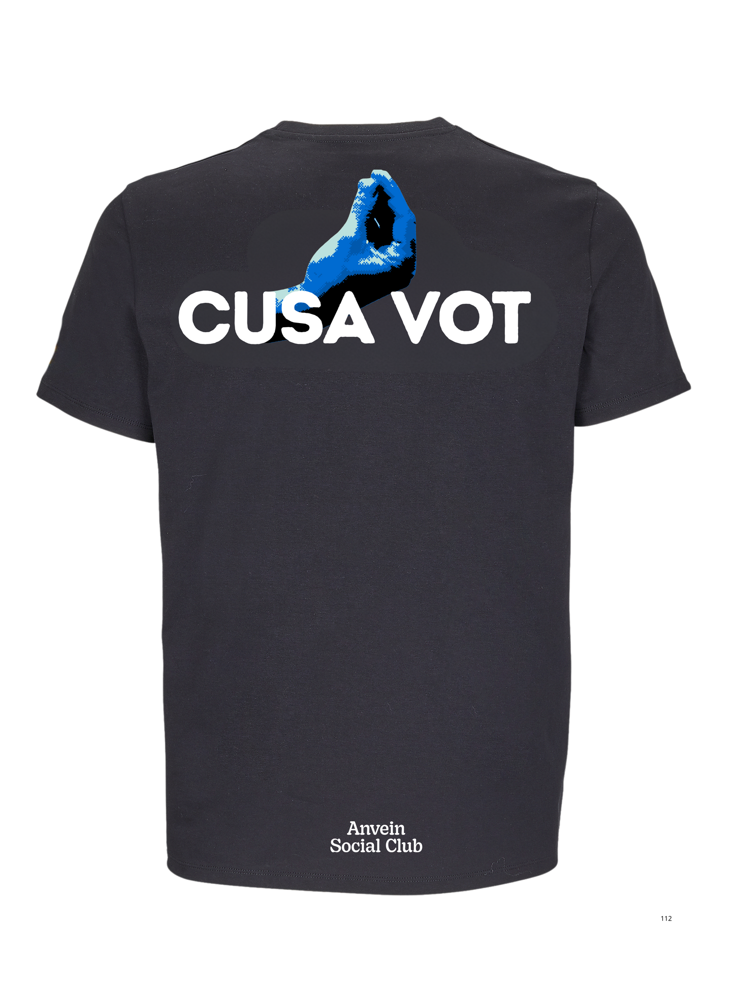 Cusa vot - T-shirt regular nero
