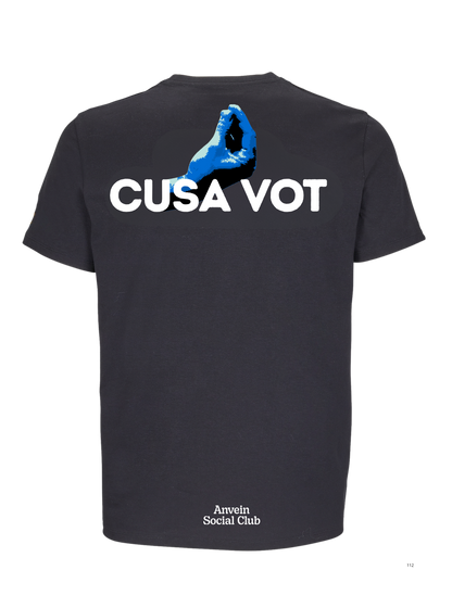 Cusa vot - T-shirt regular nero