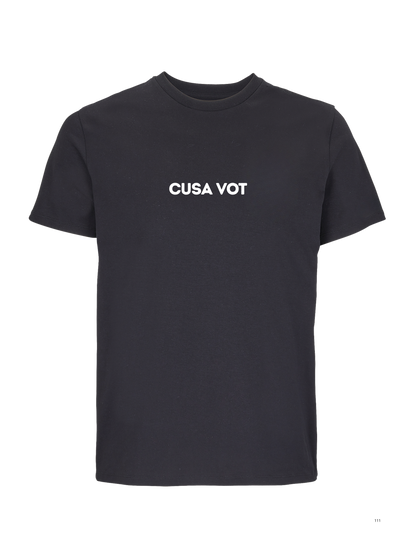 Cusa vot - T-shirt regular nero