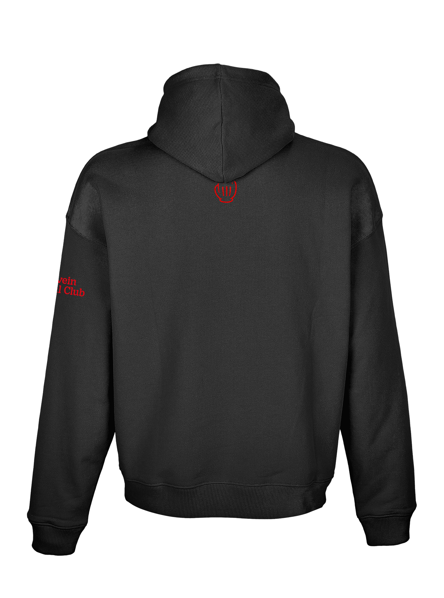 Trattinpo' - Felpa con cappuccio (scritta rossa)