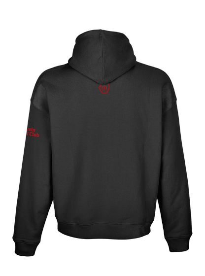 Trattinpo' - Felpa con cappuccio (scritta rossa)